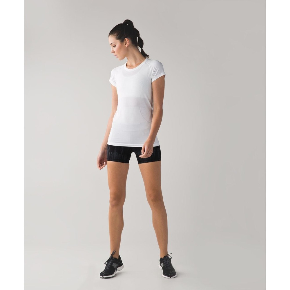 Lululemon What The Sport Short 4" Full-On Luxtreme Scratch Match Black Multi 6